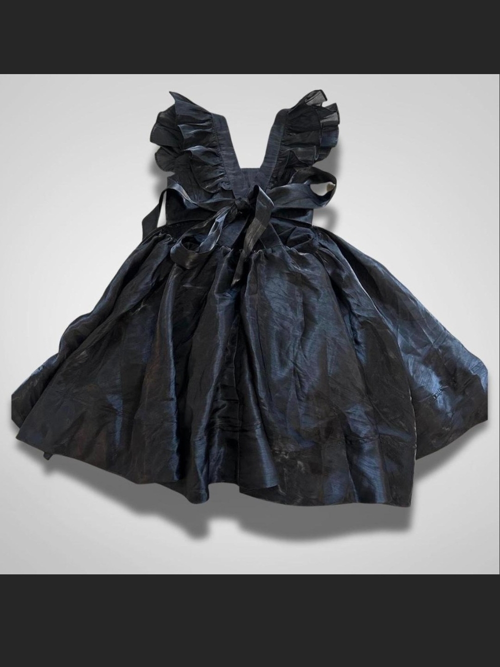 Altar'd State Black Ruffle-Shoulder Open-Back Mini Dress - Picture 2 of 3